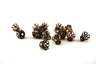 Розетка для бус DC-005 50 шт №05 под медь