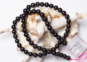 Бусины Гранат 789061ГР, диаметр 6 мм