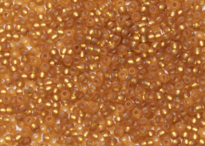 Бисер Чехия круглый 10/0 500г 17070 янтарный матовый