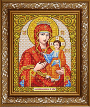 Рисунок на ткани для вышивки бисером ИС-4085 ПБ Самонаписавшаяся 20х24,5см