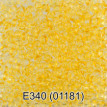 Бисер Чехия " GAMMA" круглый 5 10/ 0 2. 3 мм 5 г 1- й сорт E340 св. желтый ( 01181 ) 